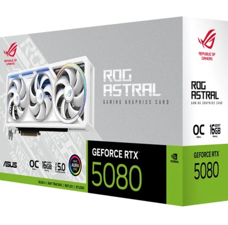 ASUS GeForce RTX 5080 Republic of Gamers Astral White OC